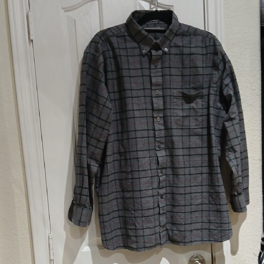 Daniel Cremieux Gray Casual Button Down Shirt Size XL